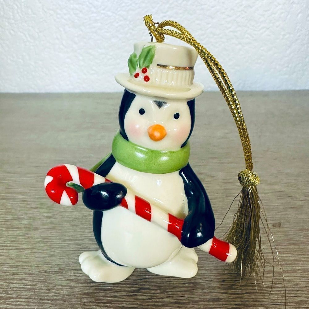 Lenox Holiday Penguin Porcelain Christmas Ornament